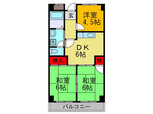 エクセル上小阪の物件間取画像